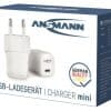 HOME CHARGER HC120PD-MINI GAN MINI-LADEGERÄT USB-C 20W Smartphone, Laptop, Tablet usw.