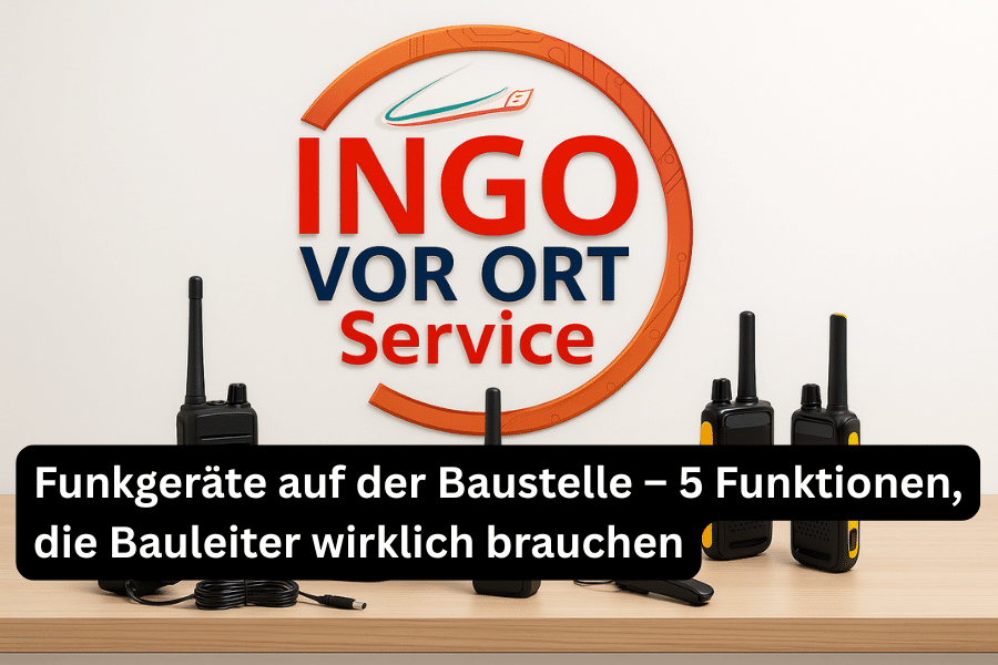 Funkgeräte auf der Baustelle
