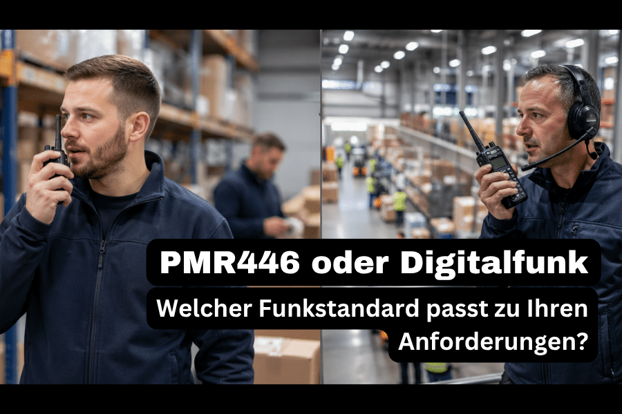 Vergleich von Funkgeräten zwischen PMR446 und Digitalfunk